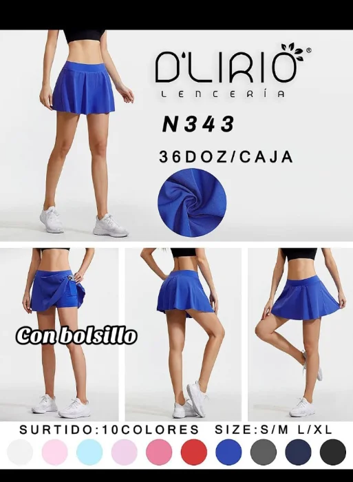 Falda Shorts Deportiva Art 343 D'lirio