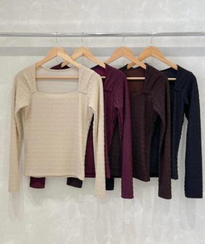 Camiseta Texturada Escote V T.3/5/7 - Miniatura 2