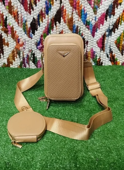 Porta Celular Grnde de 3 Cierre con Monedero*   de Cuero Pu Excelente Calidad