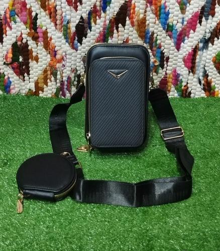 Porta Celular Grnde de 3 Cierre con Monedero*   de Cuero Pu Excelente Calidad - Miniatura 3