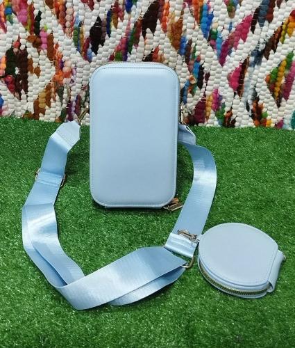 Porta Celular Grnde de 3 Cierre con Monedero*   de Cuero Pu Excelente Calidad - Miniatura 7