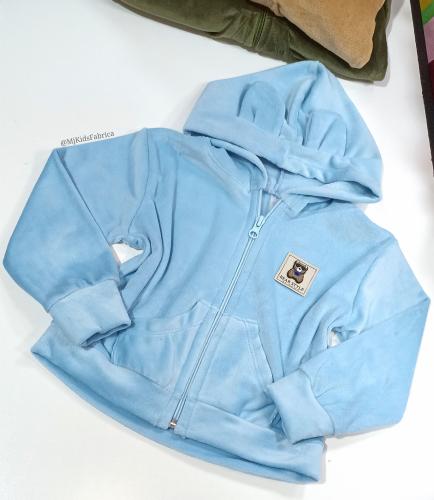 Campera Teddy Bebe en Plush Bifaz