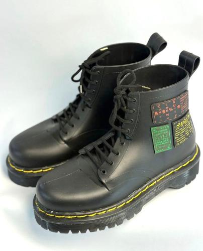 Botas de Lluvia Tipo Borcego con Cordón Suela Gruesa - Miniatura 3