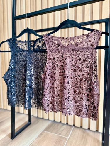 Musculosa con Lentejuelas Glam