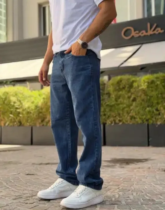 Pantalón Corte Recto Hombre Clásico