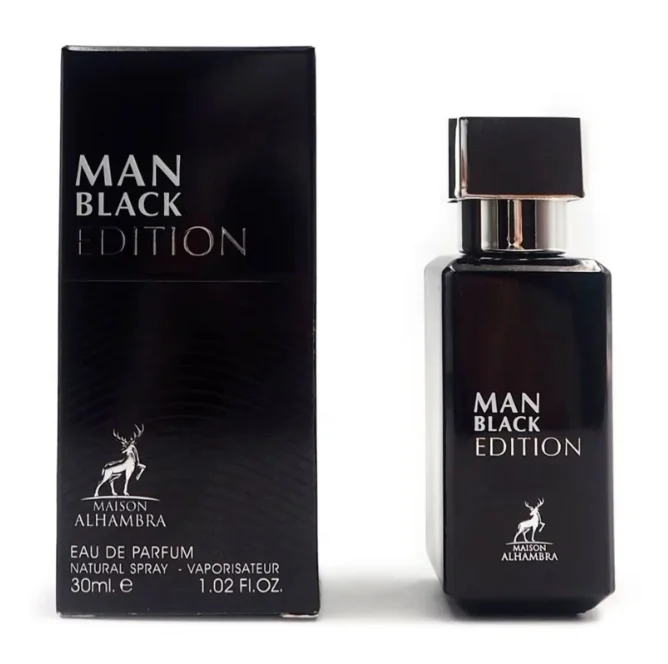 Perfume Maison Alhambra Man Black Edition Eau de Parfum Masculino 30ml