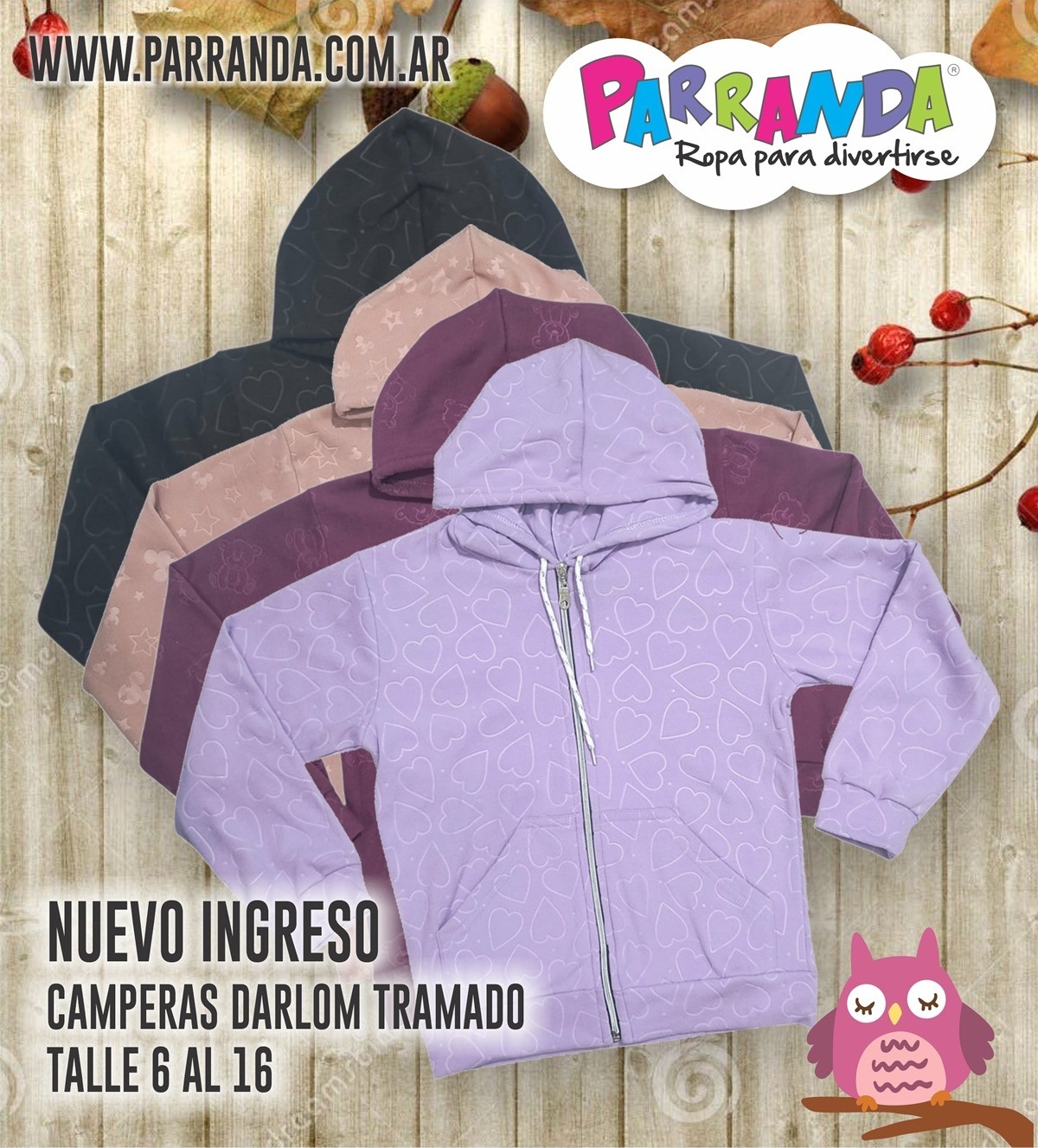 Camperas de Niña Darlom Tramado - Imagen 1