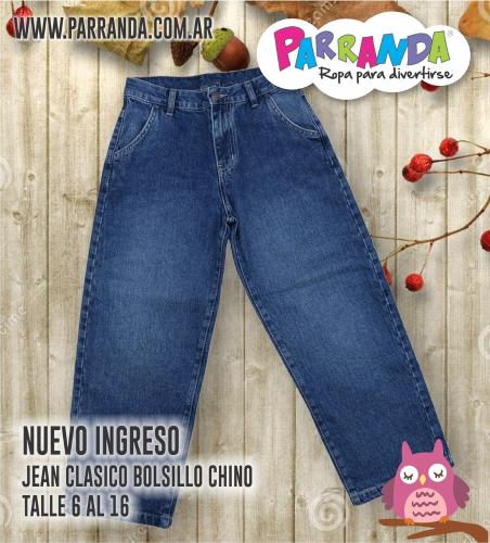 Jen Clásico Bolsillo Chino Niño