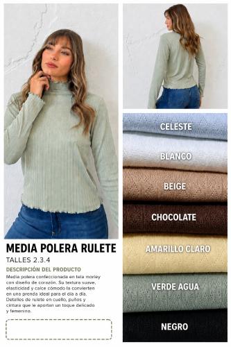 Media Polera Rulete Corazón