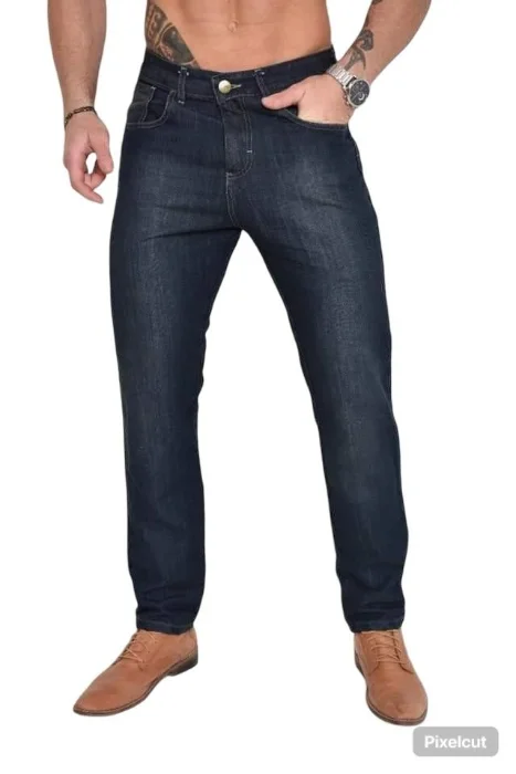 Pantalón Jeans Corte Clásico Rigidos