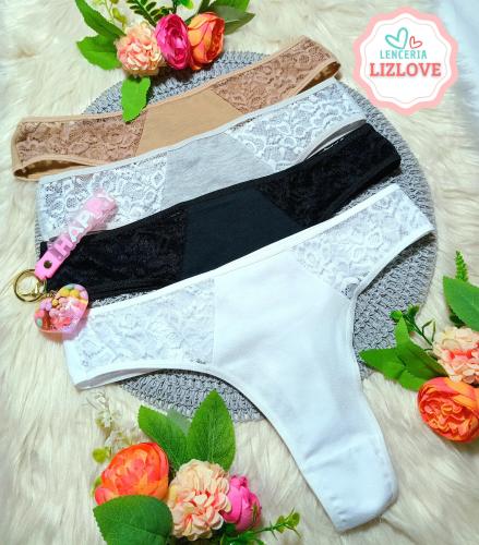Colaless de Algodón con Encaje  T L-xl