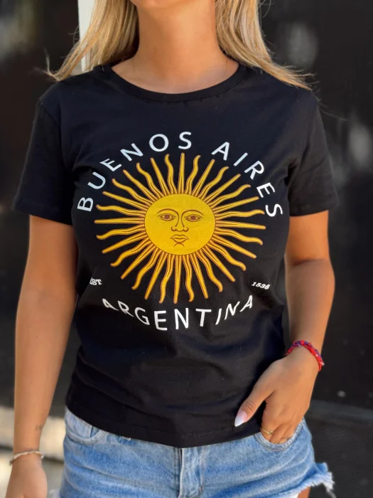 Remera Estampada Argentina Sol de Mayo