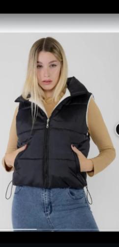 Chaleco Puffer con Corderito X Dentro para Dama Talles del 2 al 5 - Miniatura 2
