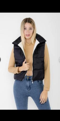 Chaleco Puffer con Corderito X Dentro para Dama Talles del 2 al 5 - Miniatura 3