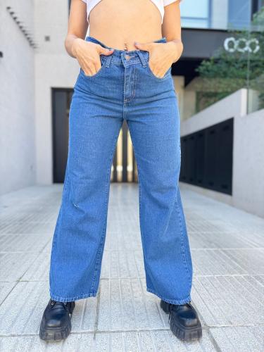 Wide Leg Rigido Azul - Miniatura 3