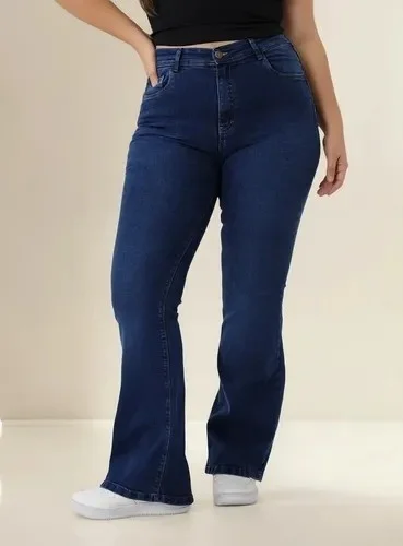 Jeans Oxford Talle Especial Azul