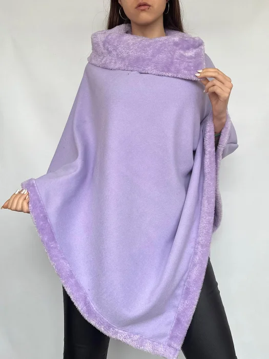 Poncho de Darlon con Piel