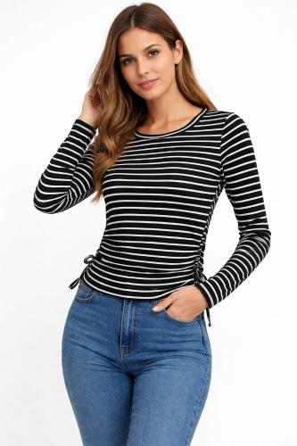 Camiseta Frunce Morley Rayada Manga Larga - Miniatura 2