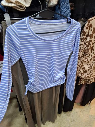 Camiseta Frunce Morley Rayada Manga Larga - Miniatura 3