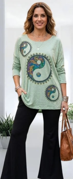 Camisetas Jaspeada Extra Largas
