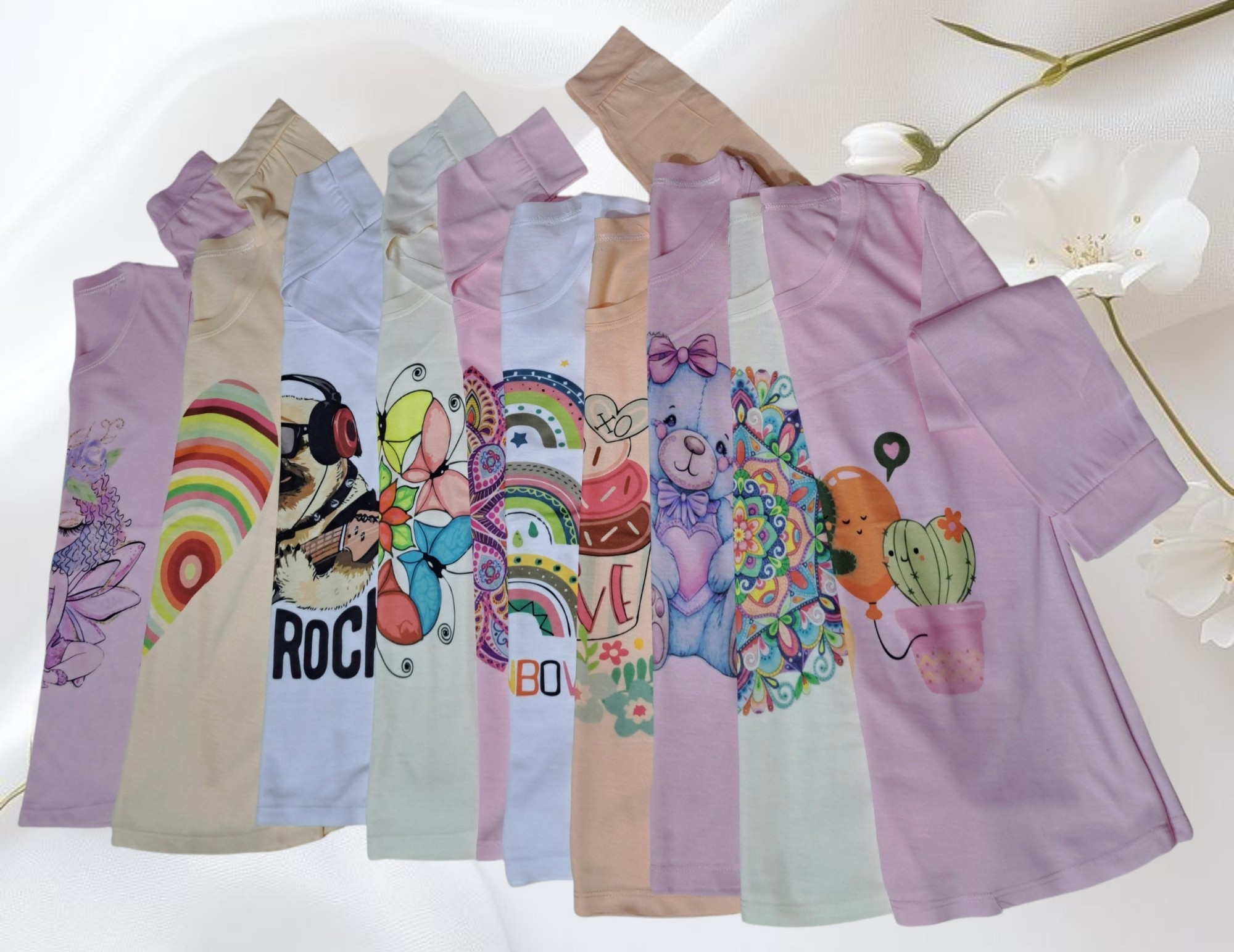 Camisetas Sublimadas Nena Algodónespum - Imagen 2