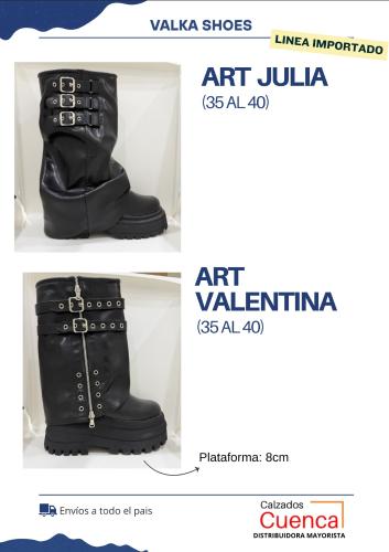 Bota de Plataforma Borcego de Dama Linea Importada Valka Art Julia (35 al 40) - Miniatura 6