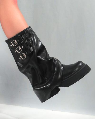 Bota de Plataforma Borcego de Dama Linea Importada Valka Art Julia (35 al 40) - Miniatura 3