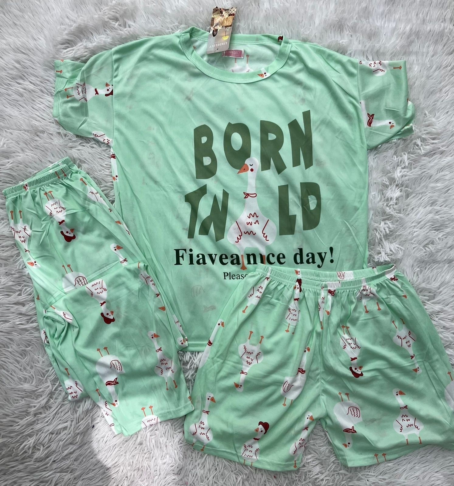 Pijama de 3 Piezas del M al Xxl - Imagen 2