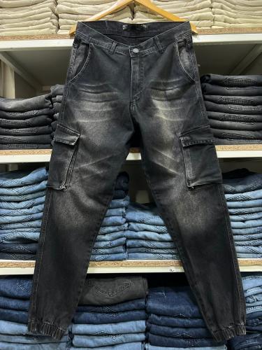 Jogger Mom Cargo Bolsillo 3d Negro Stone Localizado +doble Bigote
