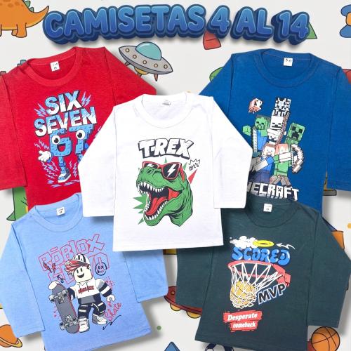Camisetas de Nene 4 al 14