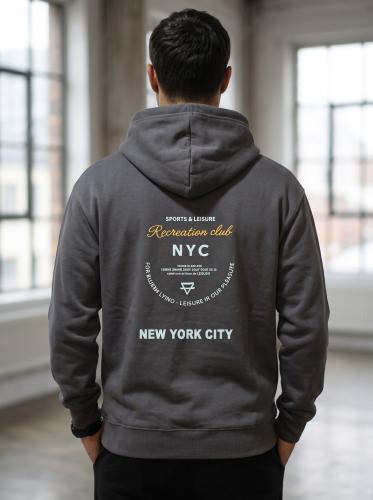 Art- 1077 Buzo Canguro Estampado Nyc