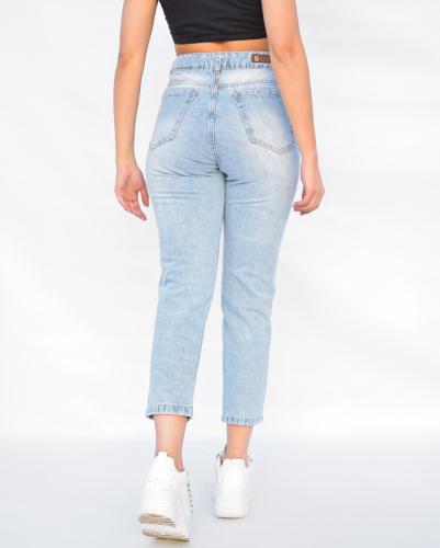 9129 Pantalon Jean Mom Roto Rigido - Miniatura 3