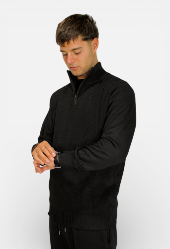 Art-5732 Sweater Medio Cierre Tramado - Miniatura 2