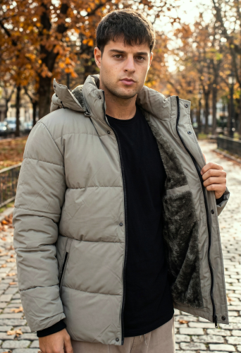 Art-5844 Campera Puffer con Corderito