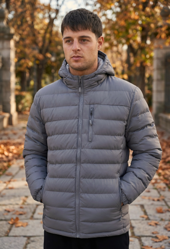 Art-5818 Campera Tipo Uniqlo Engomada con Piel - Miniatura 2
