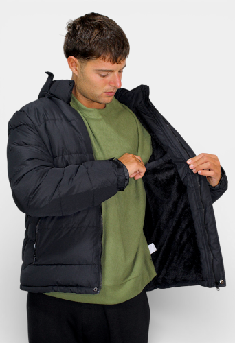 Art-5845 Campera Berlin Puffer con Piel - Miniatura 2