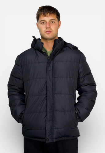 Art-5845 Campera Berlin Puffer con Piel - Miniatura 4