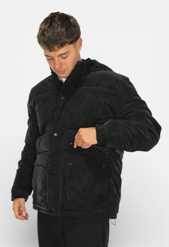 Art-5837 Campera Puffer Gamuzada con Piel - Miniatura 4