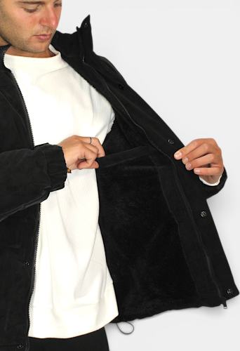 Art-5837 Campera Puffer Gamuzada con Piel - Miniatura 6