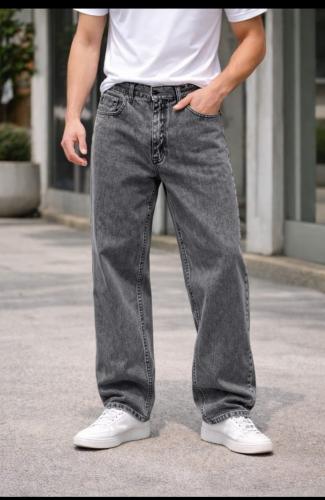 Pantalón Mom Clásico Liso Gris Oscuro Nevado