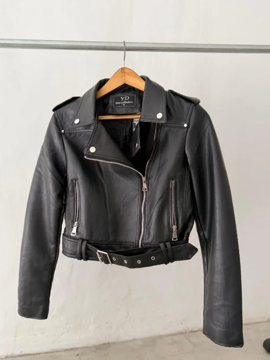 0108 Campera Yd Ecocuero Negro