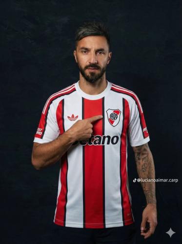 Camiseta Suplente River Nueva 2026 Bordado - Miniatura 2