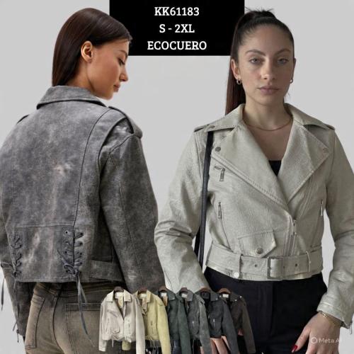 1183 Campera Yd Ecocuero Over Vintage - Miniatura 3