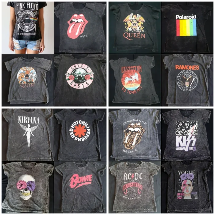 Remeras Rock Batik