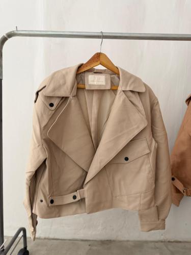 2301 Campera Yd Ecocuero Oversize - Miniatura 2