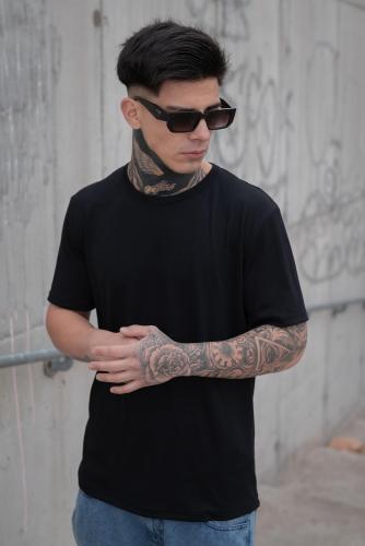 Remeras Básicas Algodón Peinado Negro
