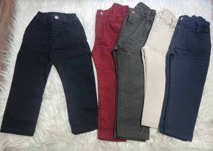 Pantalon Bebe Gabardina Arruga