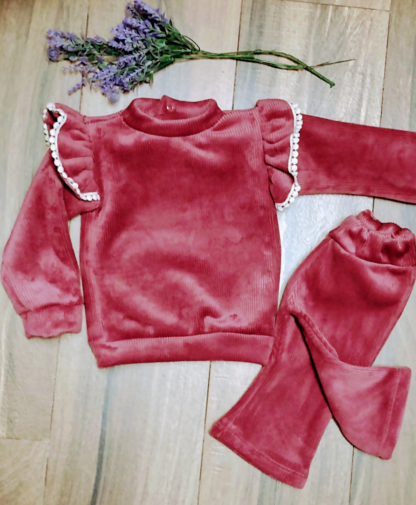 Conjunto para Beba en Plush Cordero Talle 1 al 5 - Imagen 3