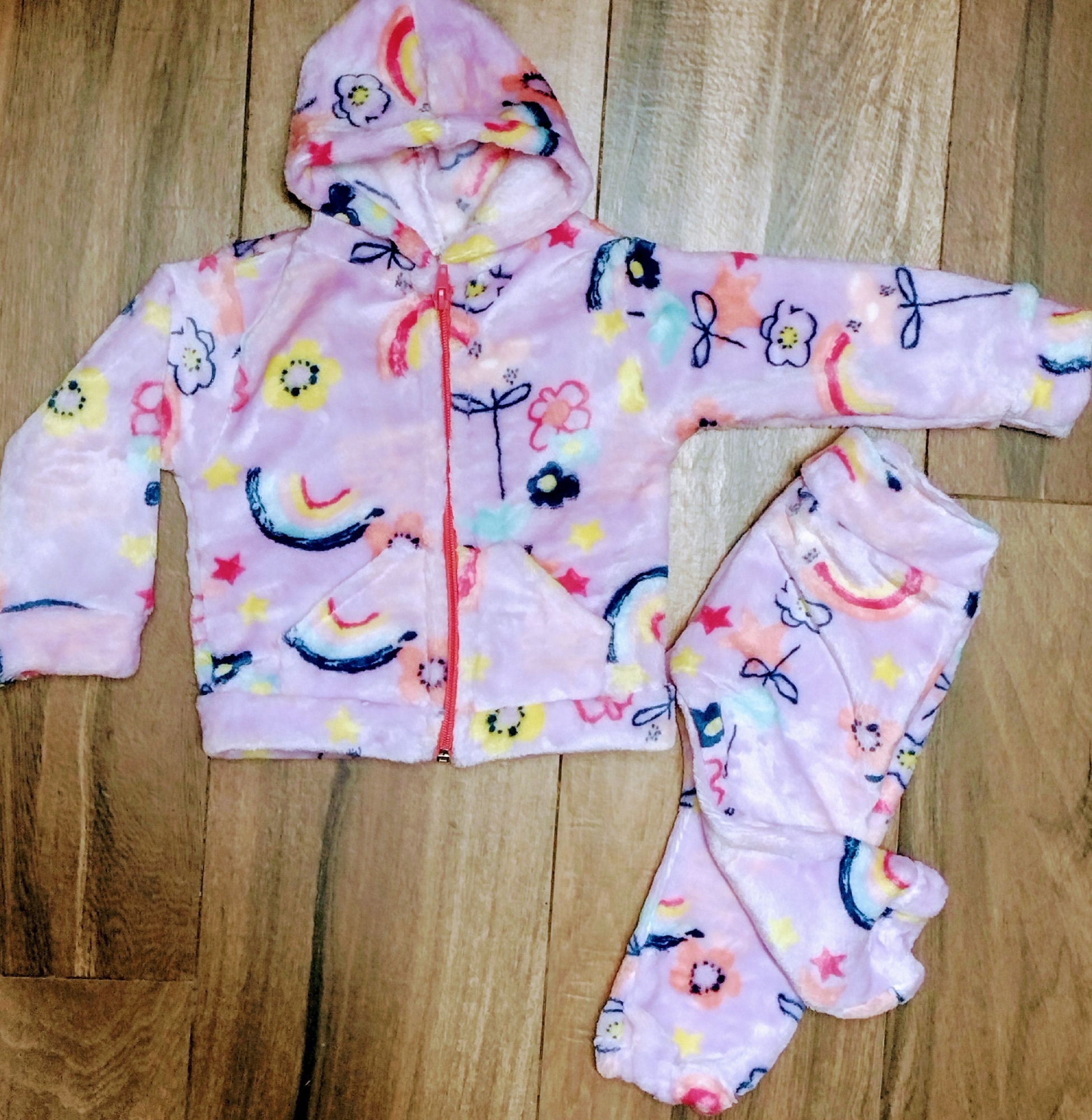 Conjunto para Beba en Piel de Oso Estampado Talle 1 al 5 - Imagen 3