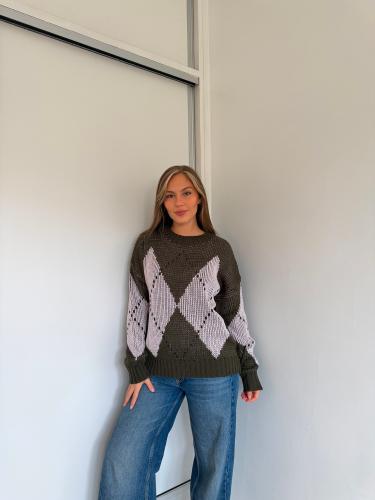 Sweater de Lana Acrílica (3 Cabos) / Belen